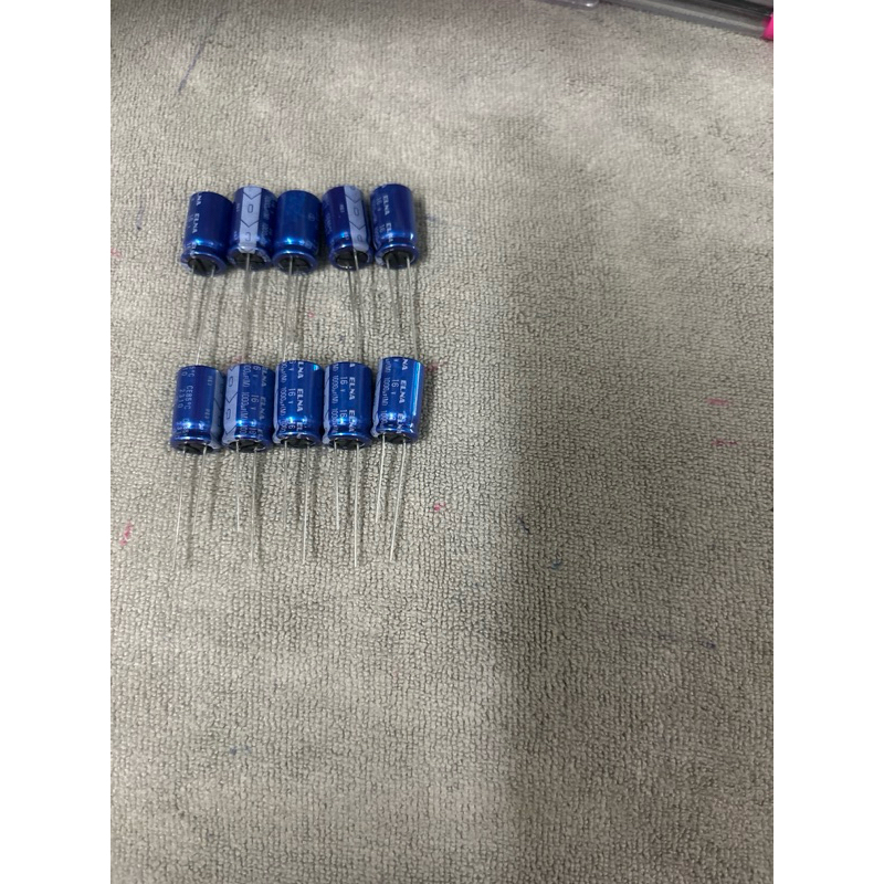 C1000uf/16Vยี่ห้อELNA85’Cจำนวน10ตัว