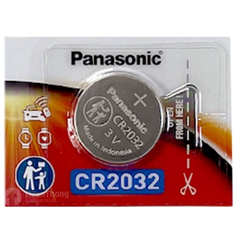 ของแท้ Original 1 ก้อน CR2032 Panasonic Lithium Battery ถ่านลิเธียม