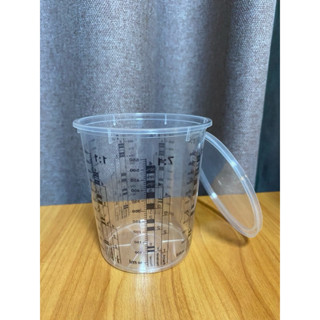 ถ้วยตวงสี ขนาด 550 ml. พร้อมฝาปิด