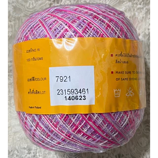 ด้ายซัมเมอร์#16 สีเหลือบ น้ำหนัก 100 กรัม Venus summer