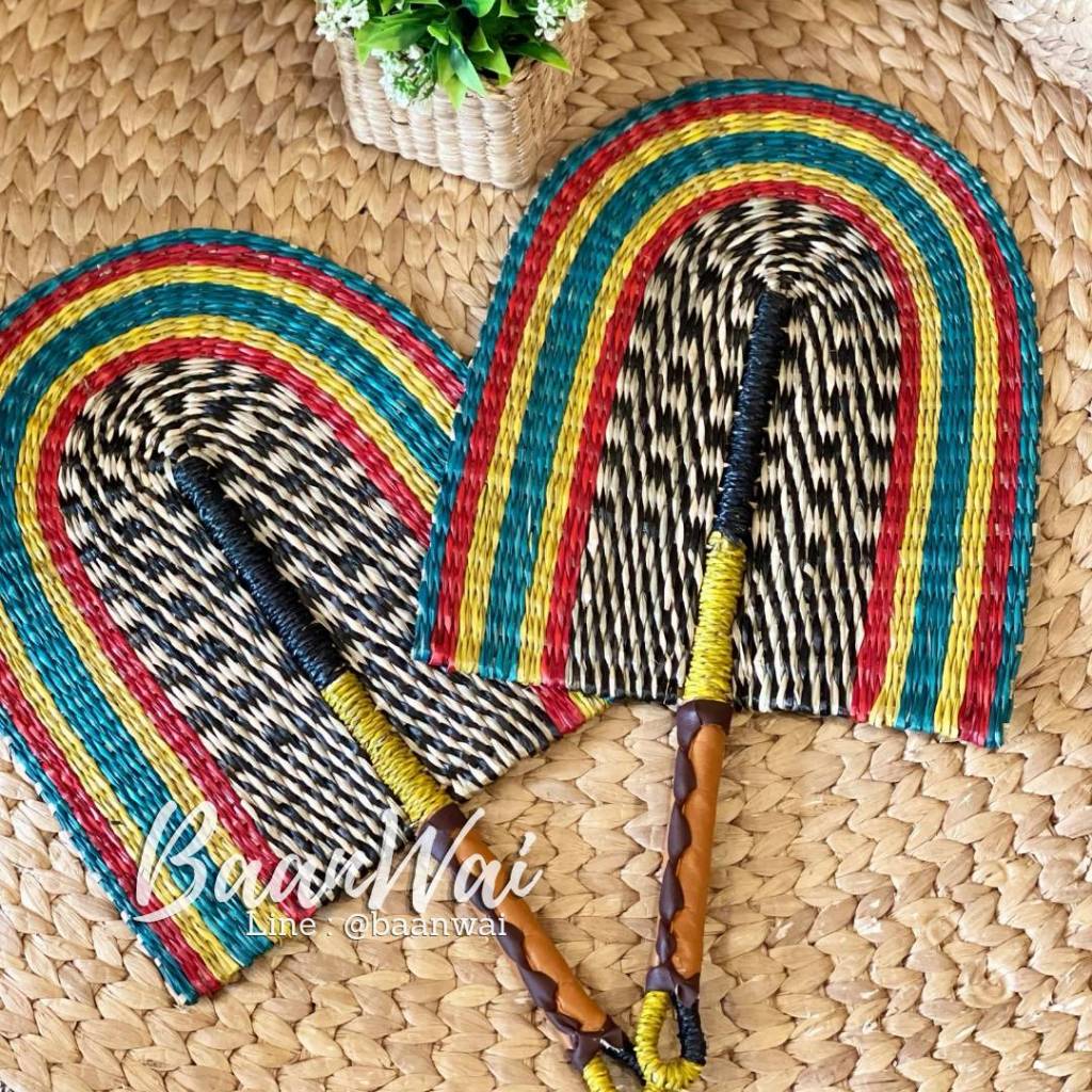 บ้านหวาย-พัดสาน ทรงรี ขนาดใหญ่  (ขออนุญาติส่งสีใกล้เคียง กรณีสินค้าหมด)