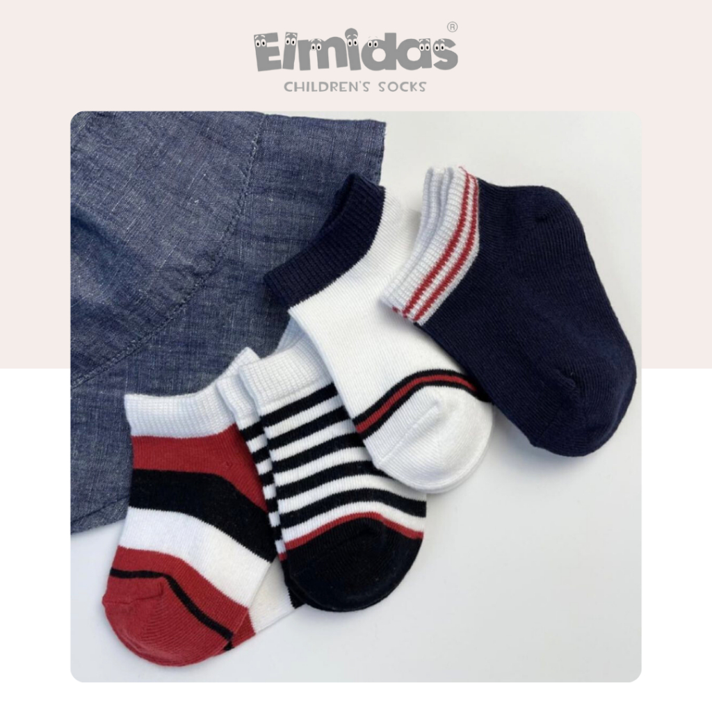 ถุงเท้าเด็ก ถุงเท้าผู้ใหญ่ Elmidas รุ่น Ludwig & Antony (เซ็ท 4 คู่)