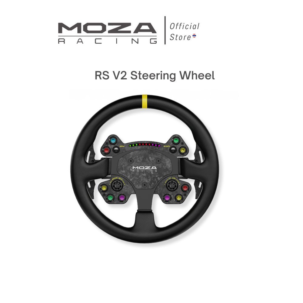 MOZA RS V2 Steering Wheel พวงมาลัย รุ่น MZ-RS025 รองรับ PC