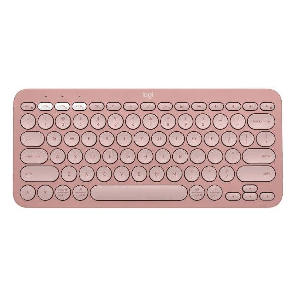 WIRELESS KEYBOARD (คีย์บอร์ดไร้สาย) LOGITECH BLUETOOTH K380S ROSE EN/TH
