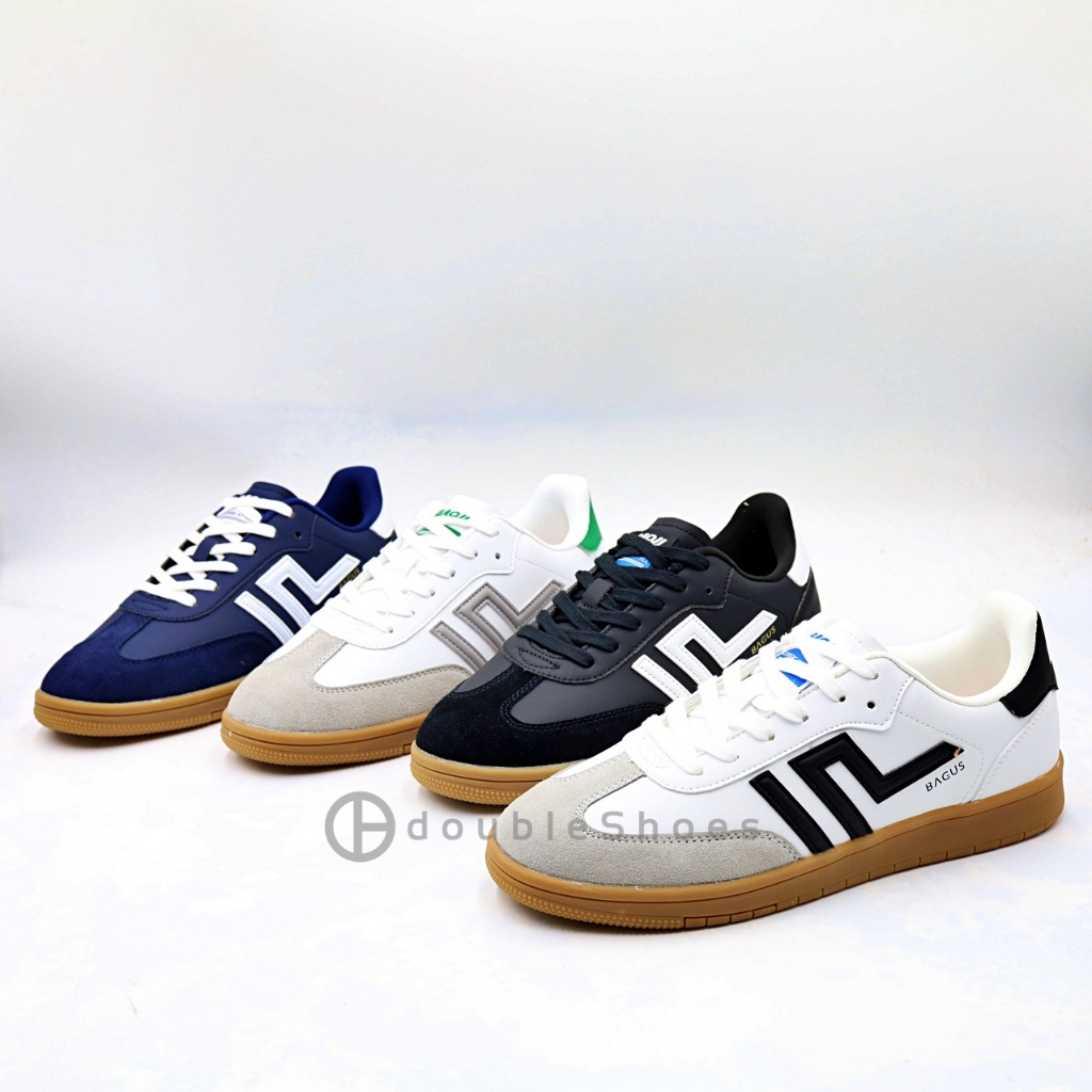 BAOJI Sneaker รองเท้าผ้าใบลำลองผู้ชาย เบานุ่ม ใส่สบาย รุ่น BJM861(สีดำ , สีกรม , สีขาว , สีขาวเขียว/ไซส์ 41-45)