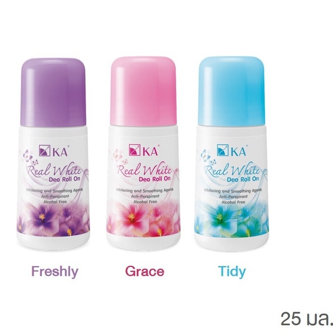 KA  โรลออนระงับกลิ่นกาย KA REAL WHITE DEO ROLL ON เคเอ