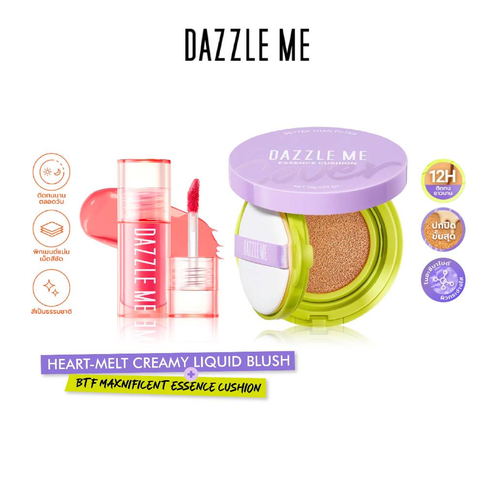 [LIVE] DAZZLE ME Heart-Melt Creamy Liquid Blush + Better than Filter Maxnificent Essence Cushion