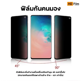 ฟิล์มอ้อมหลัง OPPO ฟิล์มกันมอง มีขอบข้าง แบบด้าน ฟิล์มไฮโดรเจล ฟิล์มกันเสือก OPPO 💎 เกรดพรีเมี่ยม 💎