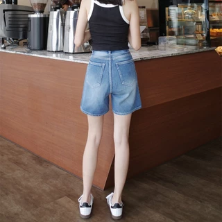 กางเกงขาสั้นเอวสูง รุ่น Bestie Short Jeans