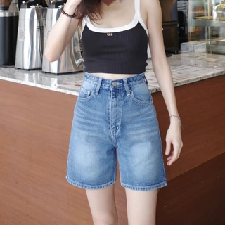กางเกงขาสั้นเอวสูง รุ่น Bestie Short Jeans