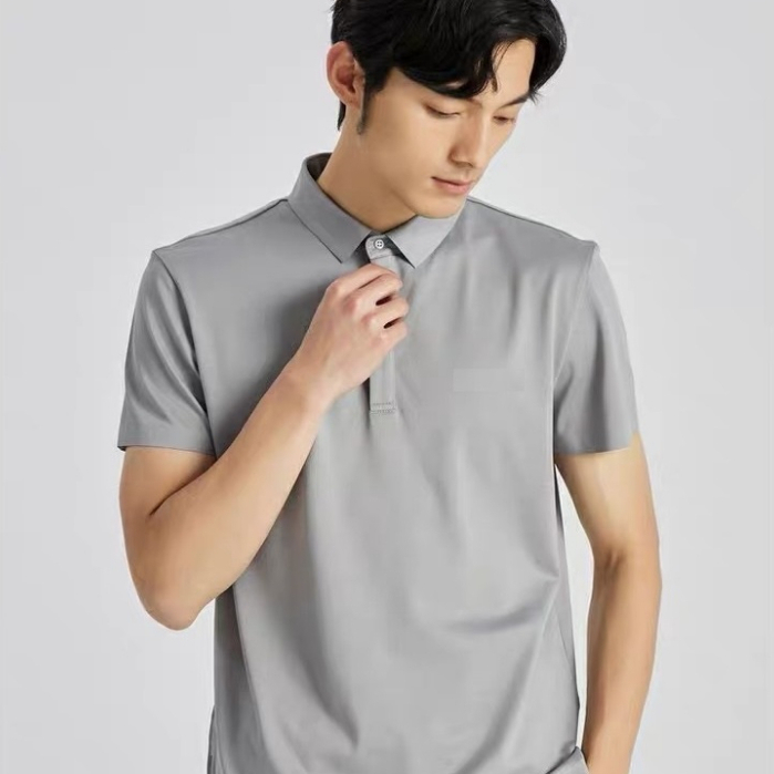 เสื้อโปโลแขนสั้น เรียบๆ น่าใส่มาก ใส่แล้วดูดี เนื้อผ้าดี ใส่สบายพร้อมส่ง