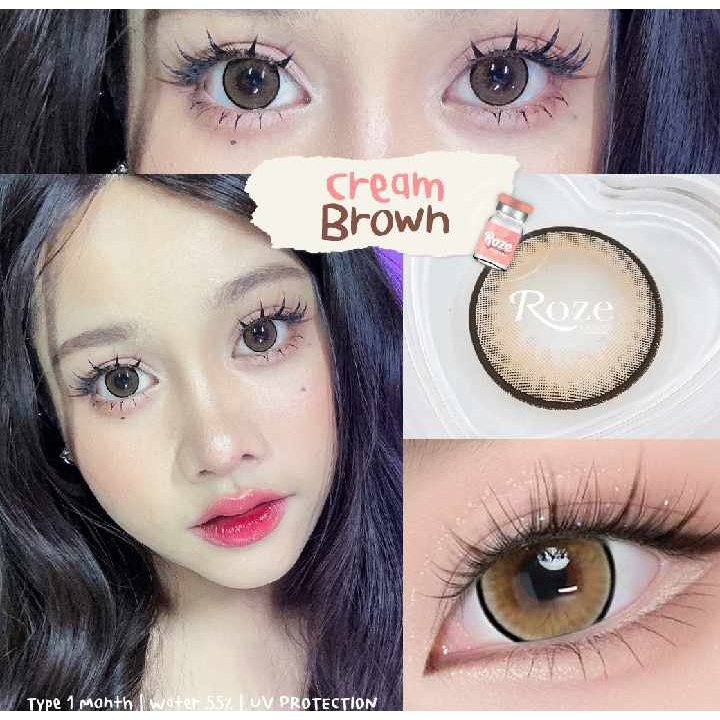 🔥คอนแทคเลนส์ Hydrogel✨ขนาดบิ๊กอาย ใหญ่มาก ✨ Cream ✨Rozelens - รูปที่ 4