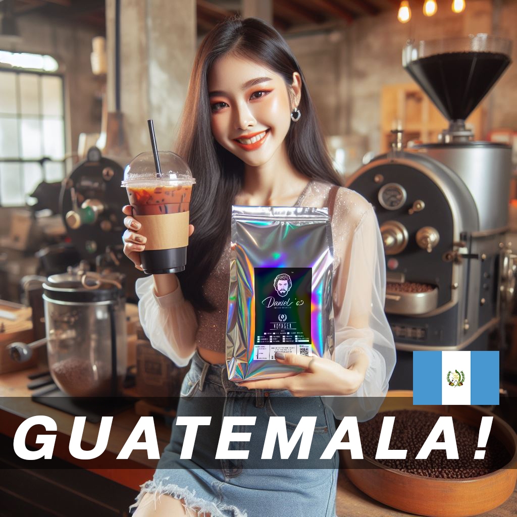 เมล็ดกาแฟ (เมล็ด/บด) กัวเตมาลา Guatemala SHB EP HueHuetenango ขนาด 250 g. คั่วใหม่ หอมหวาน สู้นม จาก Daniel Artisan Roas