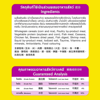 มีโอ อาหารแมวโต(ซีฟู้ด)7กก. / Me-O Cat Food Seafood 7 kg.