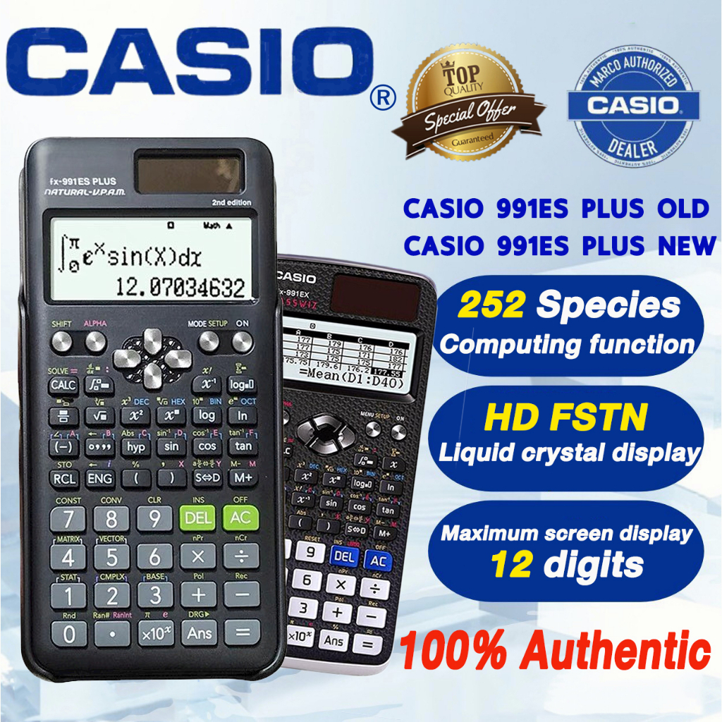 🔥ของแท้ 100%🔥 CASIO เครื่องคิดเลข  FX-991ES FX-991EX หนึ่งปีการประกัน เครื่องคิดเลขวิทยาศาสตร์