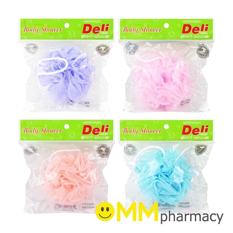 ใยถูตัวทรงดอกไม้ คละสี