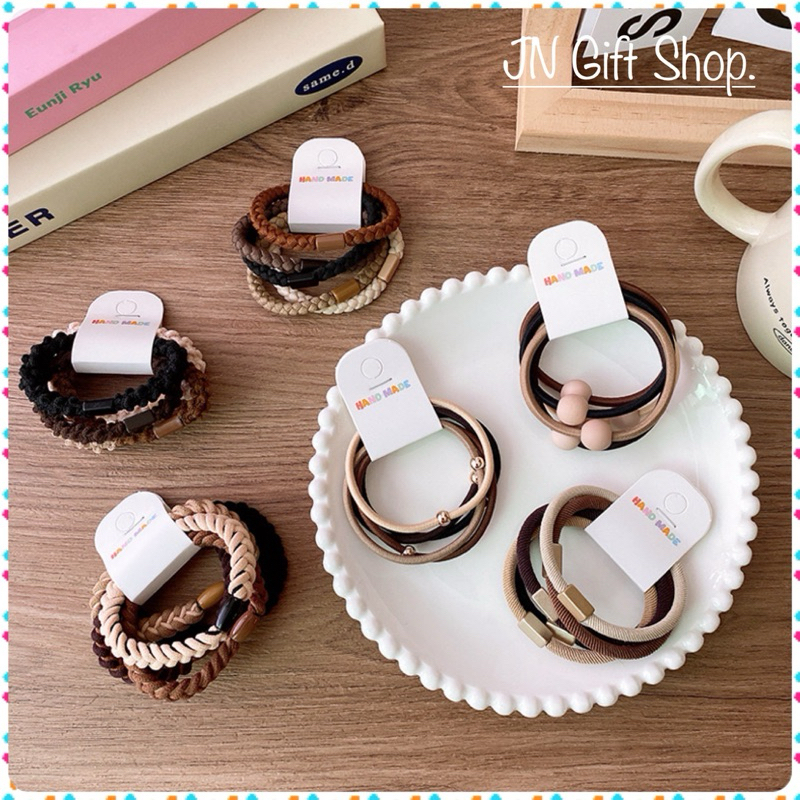 ยางรัดผม สไตล์เกาหลี Gradient คละสี เซ็ต 5 ชิ้น พร้อมส่ง!!จากไทย