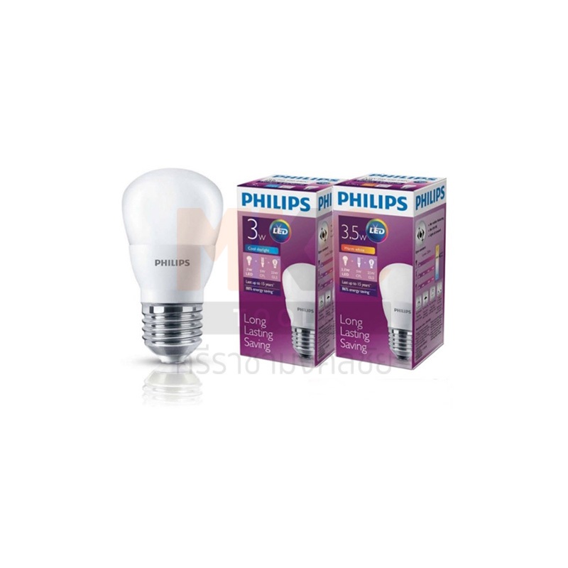PHILIPS หลอด LED BULB 3W E27 W/W 230LM