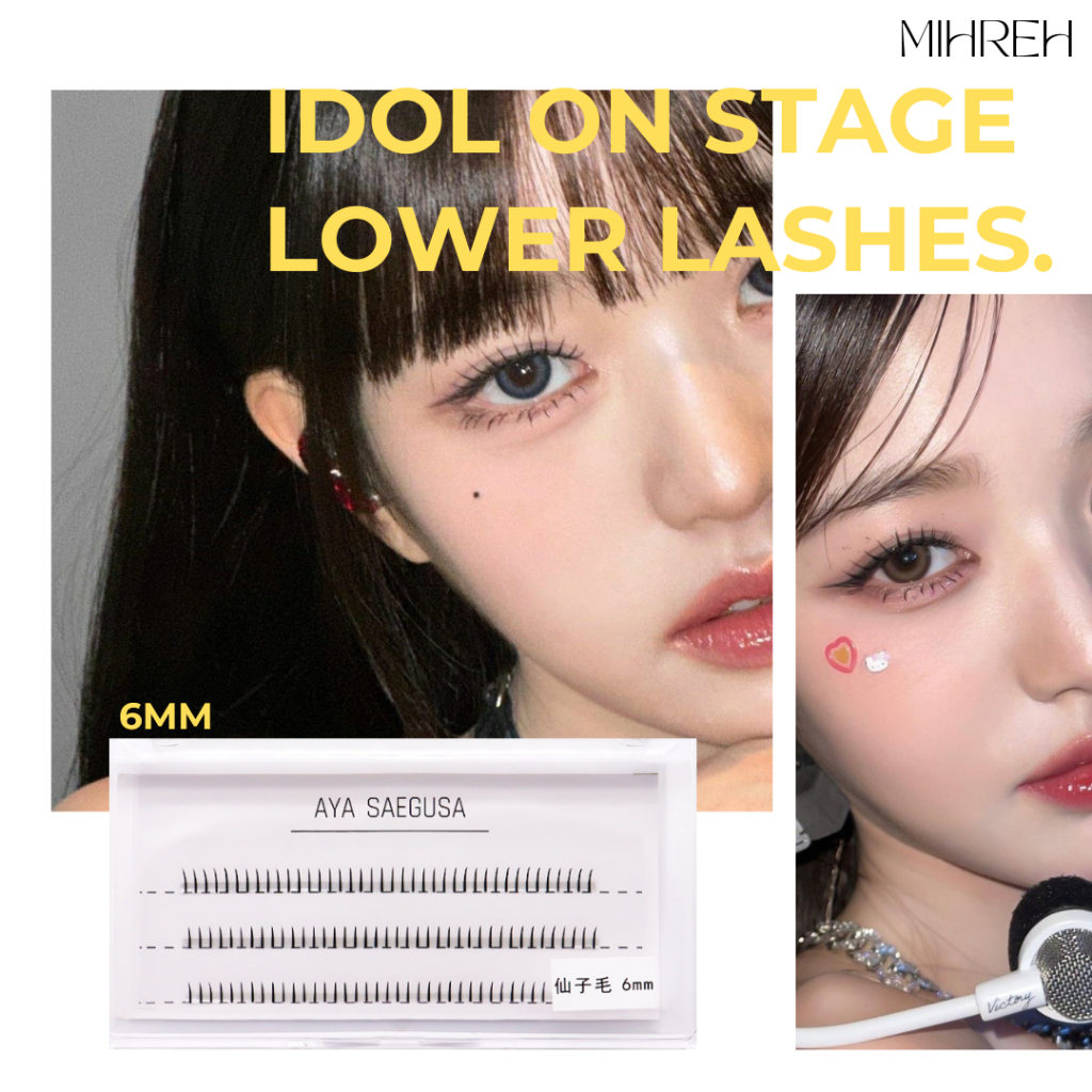 (พร้อมส่ง) ขนตาล่าง สไตล์ไอดอลเกาหลี Idol On stage lower lashes