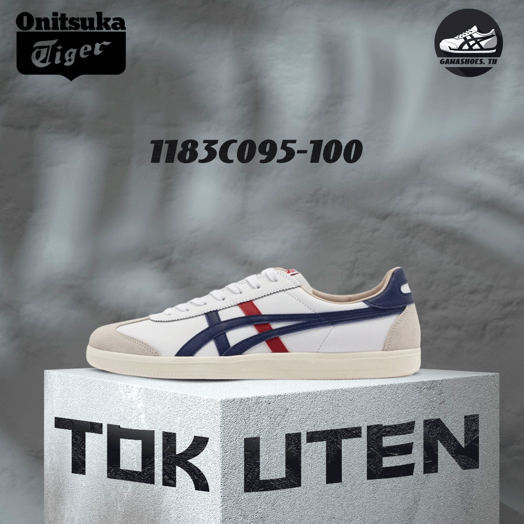 พร้อมส่ง !! Onitsuka Tiger Tokuten 1183C095-100 รองเท้าผ้าใบส้นแบน ของแท้ 100%