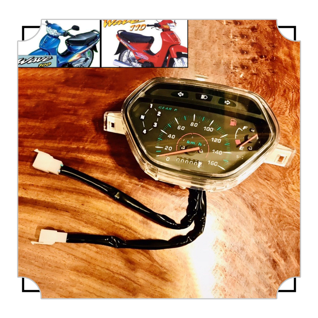 เรือนไมล์ W100 เก่า W110S WAVE เดิม แบบแท้100% เรือนไมล์มอเตอร์ไซต์พร้อมสายไฟ ครบชุด