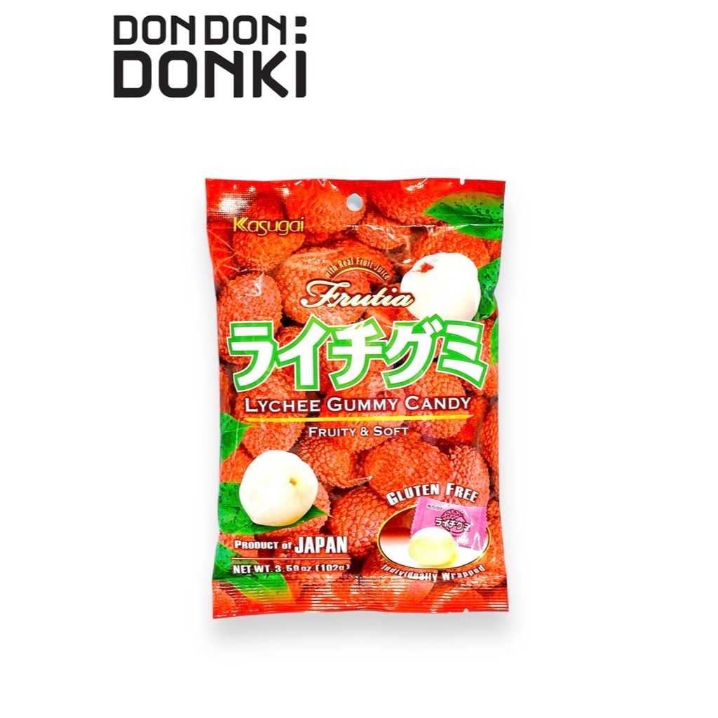LYCHEE GUMMY  ลิ้นจี่ กัมมี่  (ลูกอมเคี้ยวหนึบ รสลิ้นจี่)  น้ำหนักสุทธิ 102กรัม