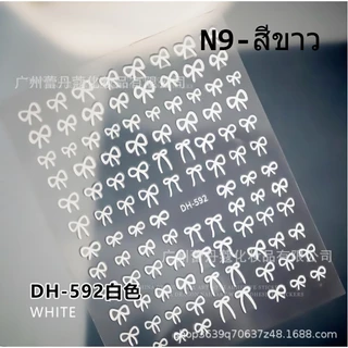 K2.[ุ67 แบบ ให้เลือก ]สติ๊กเกอร์ตกแต่งเล็บ รูปโบว์ รวมสติ๊กเกอร์โบว์ สวยมากกกก [ร้านไทย]