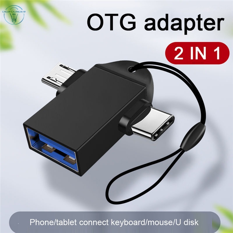 DG Android Type-C 2-in-1 OTG Adapter Otg Type C Cable For Tablet Hard Disk Drive Flash Disk USB Conv