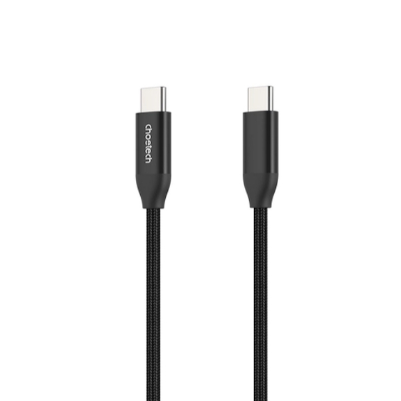สายชาร์จ Choetech PD 3.1 240W USB-C to USB-C nylon Cable 2m/ 1.2m-Black