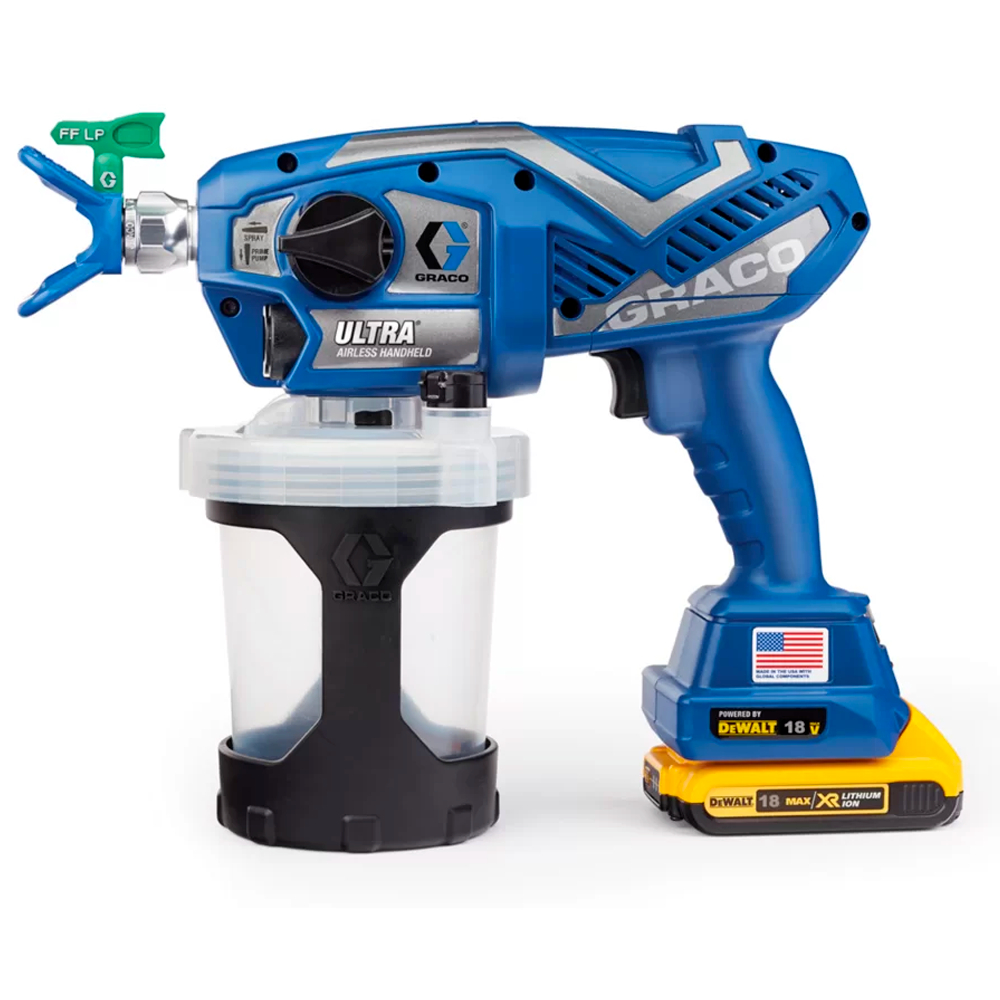 Graco Ultra Cordless Paint Sprayer with DeWalt Battery