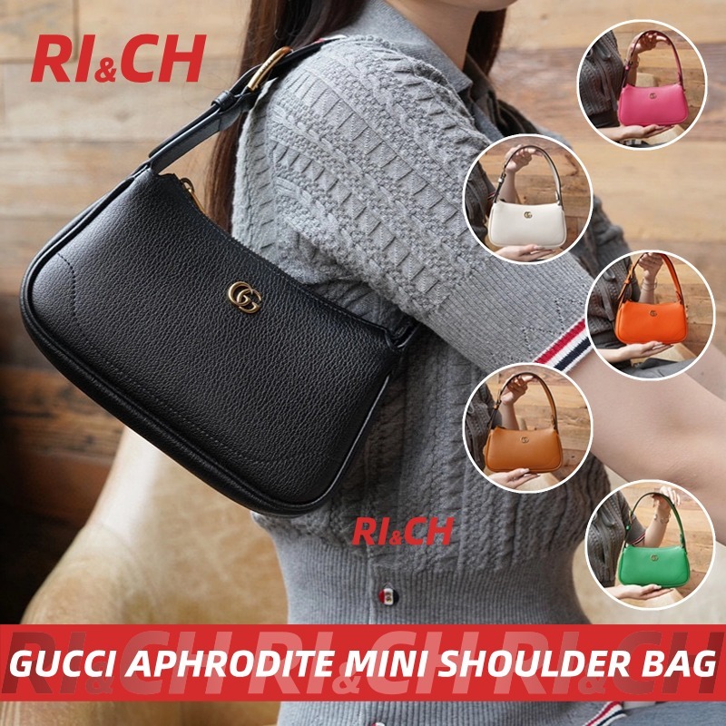 GUCCI APHRODITE MINI SHOULDER BAG Hobo Bag #Rich ราคาถูกที่สุดใน Shopee แท้💯