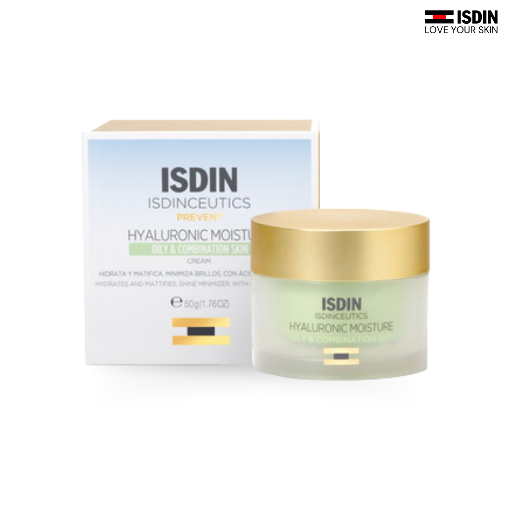ISDIN CEUTICS HYALURONIC MOISTURE OILY COMBINATION SKIN 50G มอยส์เจอไรส์เซอร์ ผิวมันมอบความชุ่มชื้นไร้ความมันส่วนเกิน