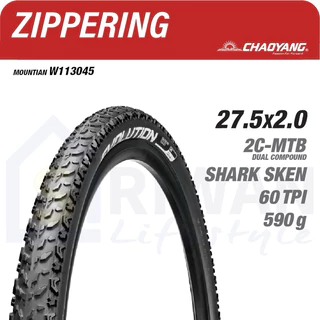 (โค๊ดส่วนลด) ยางนอกจักรยาน Chaoyang รุ่น Zippering ขนาด 26",27.5",29" Shark Skin ยางนอกเสือภูเขาขอบพับ