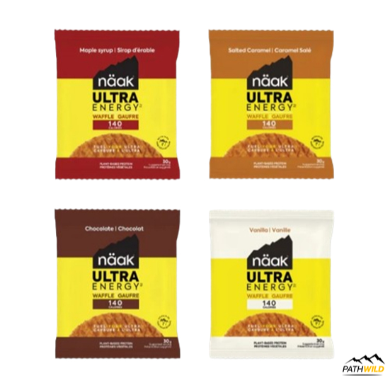 Naak Ultra Energy™ Waffle วาฟเฟิลให้พลังงาน140 แคลอรี  เหมาะสำหรับเติมพลังก่อน ระหว่าง และหลังการออกกำลังกาย
