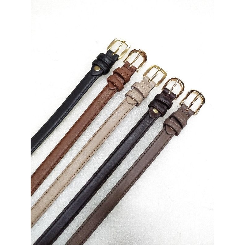 เข็มขัดผู้หญิงแฟชั่นเส้นเล็ก แบบ*คละหัว* ใส่ทำงานหรือเที่ยวได้