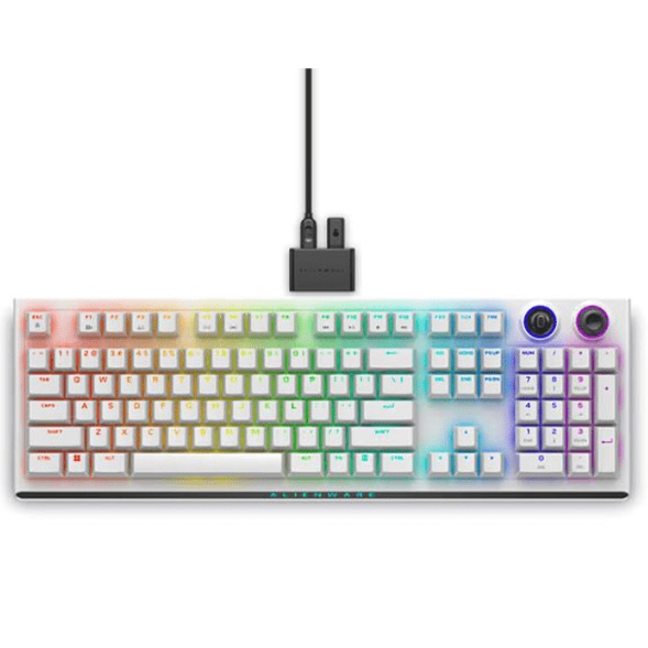 Dell Alienware Gaming Keyboard AW920K White (Wireless USB+2.4G+BT RGB Mechanical with Cherry MX REDส