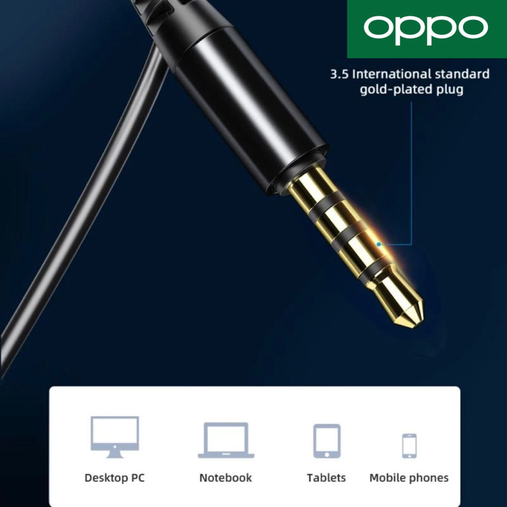 หูฟัง สมอลทอล์ค Aux 3.5mm สำหรับ OPPO ออปโป้ A58 รูปทรงสวมใส่สบาย เสียงดี เบสนุ่ม เพิ่ม-ลดระดับเสียง M15