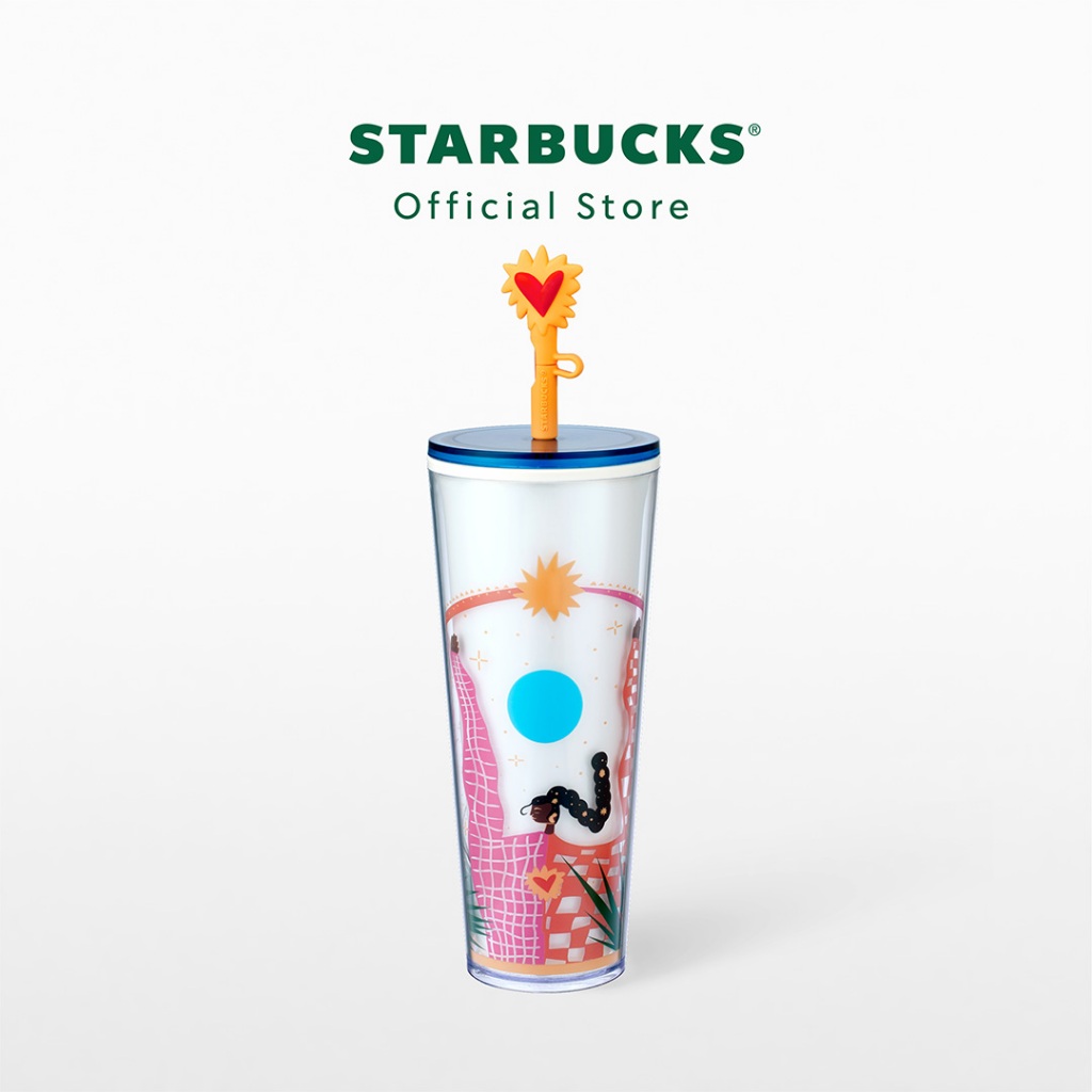 Starbucks Girl with Heart Cold Cup 24oz. ทัมเบลอร์สตาร์บัคส์พลาสติก ขนาด 24ออนซ์ A11155692