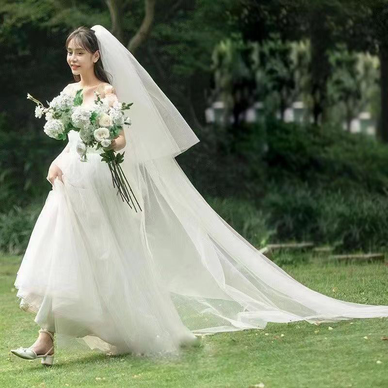 Veil เวลเจ้าสาว ผ้าคลุมเจ้าสาว ขอบลูกไม้ มีสินค้าพร้อมส่ง