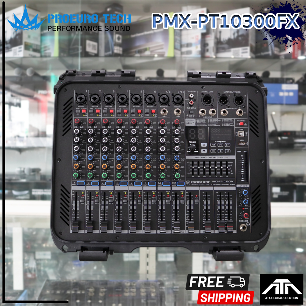 PROEUROTECH PMX-PT10300FX powermixer เพาเวอร์มิกเซอร์ PMX PT10300FX