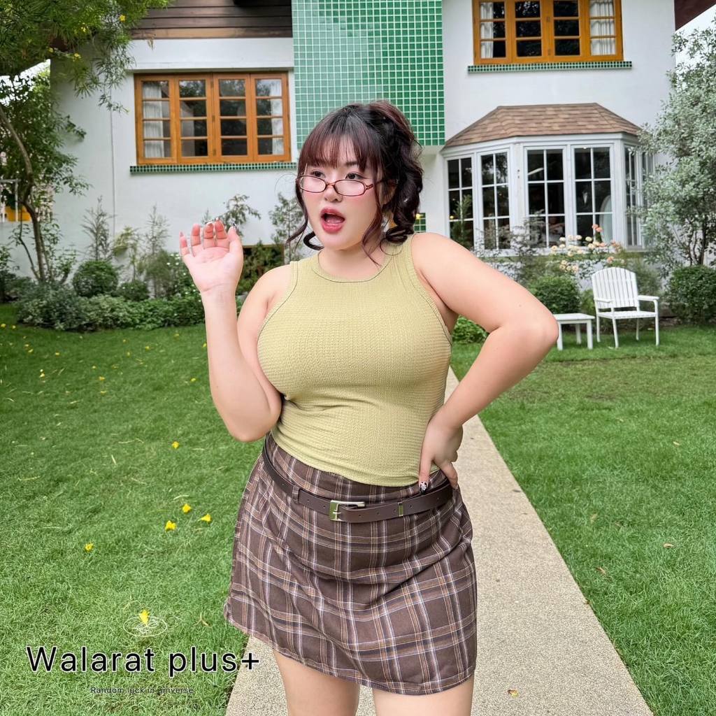 เสื้อกล้ามแขนว้าว ตัวยาวมาในผ้าใส่สบาย ไม่ร้อน ไม่คัน Plussize