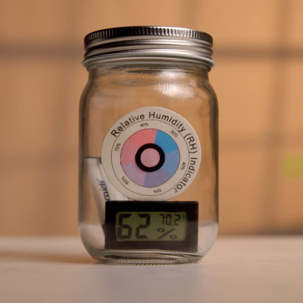 2-Way Humidity RH Indicator Card D33MM การ์ดบ่งชี้ ขนาดเล็กใส่ขวดโหลได้ แพ็ค - รูปที่ 2