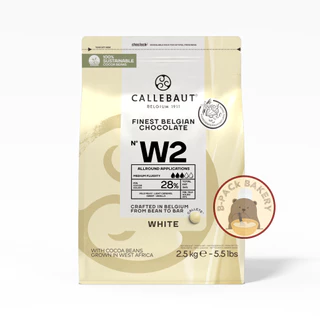 (500g) (CLB W28% แบ่งขาย500g) แคลเลอร์บาว ไวท์ช็อคโกแลต กูแวร์ตูร์ 28% CALLEBAUT White Couverture 28%