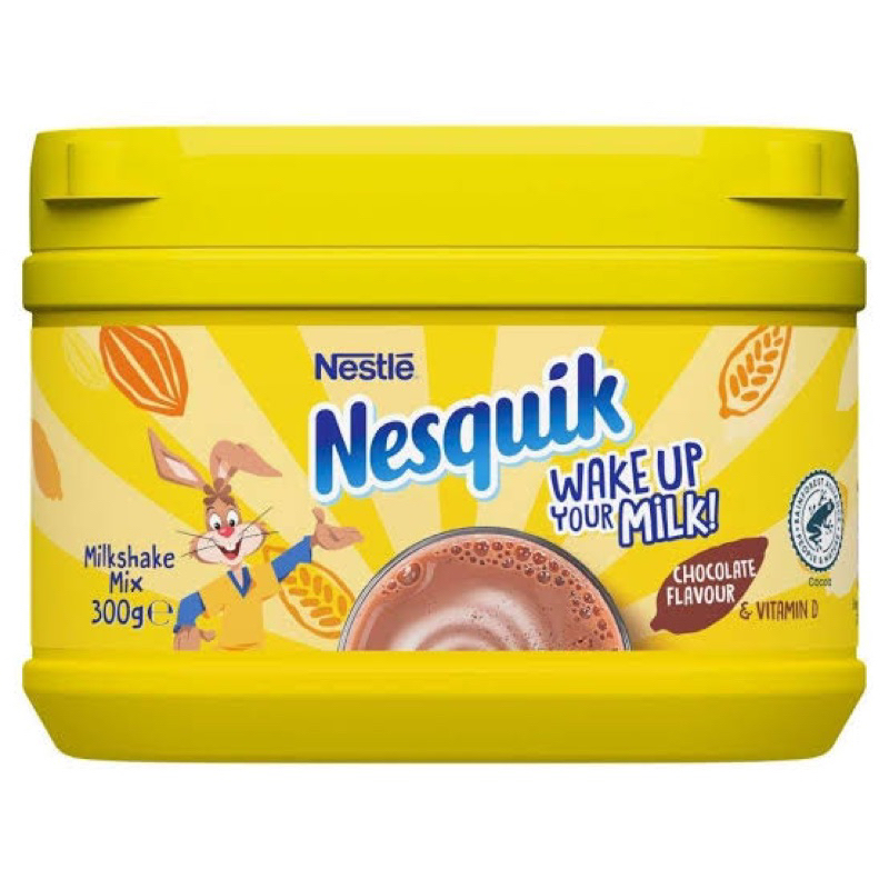 Nestle nesquick wakeup milk 300g. fl เนสเล่ เนสควิก เครื่องดื่มรสช็อกโกแลต นำเข้าจากฝรั่งเศส🇫🇷