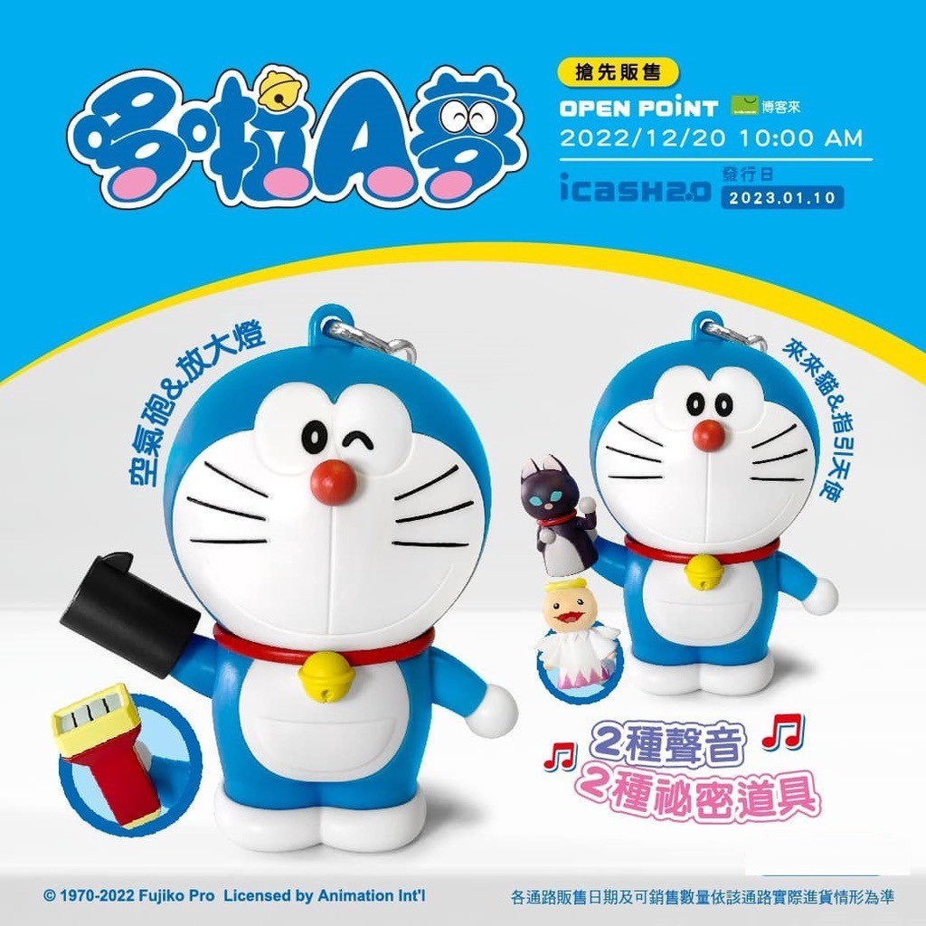 [RARE] TAIWAN ICASH DORAEMON 2023 : โดเรม่อนบัตร iCASH (บัตร MRT / เมลล์ / จ่ายค่าสินค้า) สินค้าพิเศ