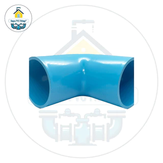 PVC ข้องอหนา ขนาด 2 นิ้ว ข้องอฉาก90องศาใช้สวมท่อ PVC ฟ้า มาตรฐานทั่วไป พร้อมส่งจากโรงงาน