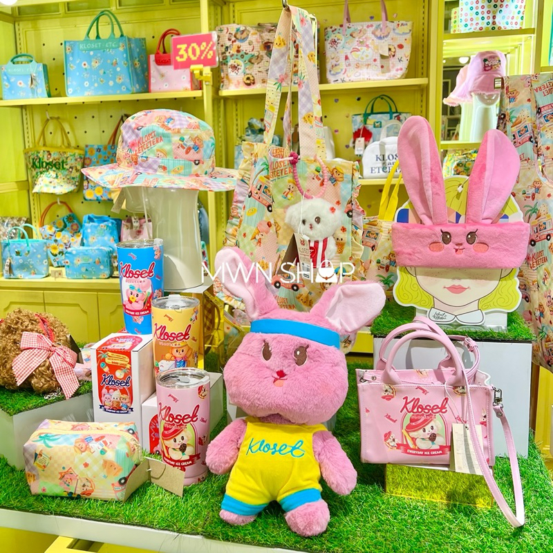 Kloset มีโค้ดลด30% ลายใหม่ summer melt กระเป๋า ของแท้จากชอป