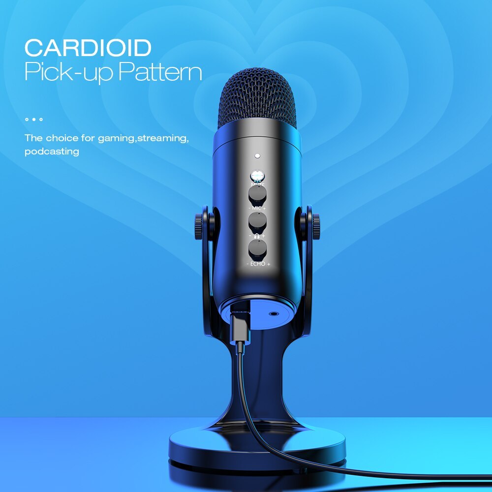 ไมค์ตั้งโต๊ะ MU900 ASMR คอนเดนเซอร์ ไมค์อัดเสียง Microphone ไมค์เกมส์มิ่ง USB 2.0 Streaming PC Gamer
