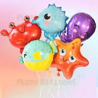 🎈 ลูกโป่งฟอยล์สัตว์ทะเล ปลาทะเล ขนาดใหญ่ 🎈 มี 17 ตัวเลือก