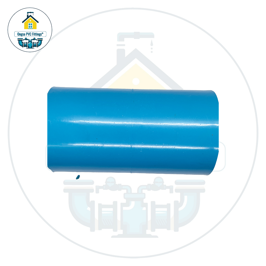 PVC (แพค10ตัว) ต่อตรง ขนาด 2 นิ้ว ต่อตรงหนา ใช้สวมท่อ PVC ฟ้า มาตรฐานทั่วไป พร้อมส่ง